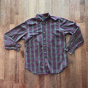 Polo Ralph Lauren Shirt Mens Medium Plaid Long Sleeve Button Up